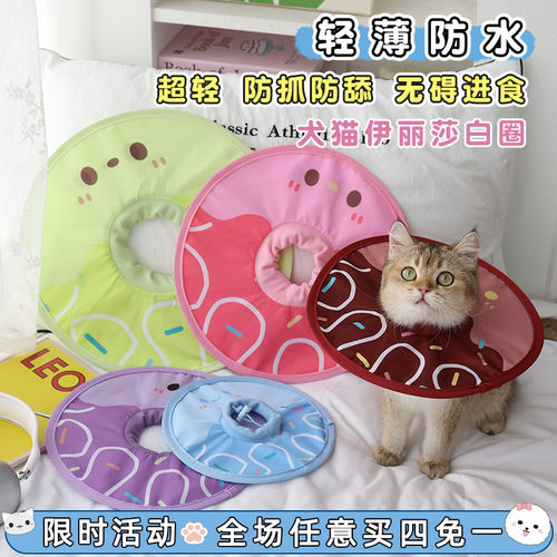 猫咪伊丽莎白圈薄款轻巧宠物脖套