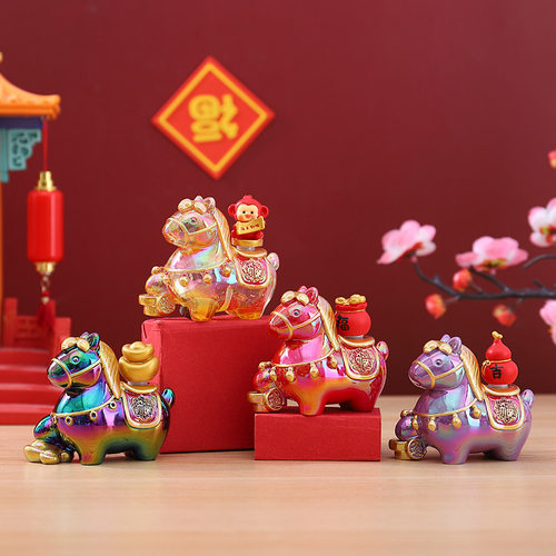 马年礼物神马都有盲盒网红热卖客厅玄关装饰创意潮玩摆件