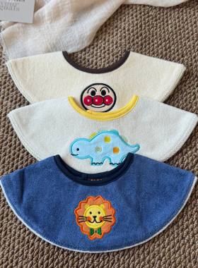 韩版婴儿口水巾大集合宝宝A类纯棉防水围嘴新生儿防吐奶围兜卡通