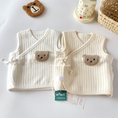 秋冬婴幼儿马甲纯棉冬季 新生儿宝宝保暖背心男女宝宝护肚夹棉外穿