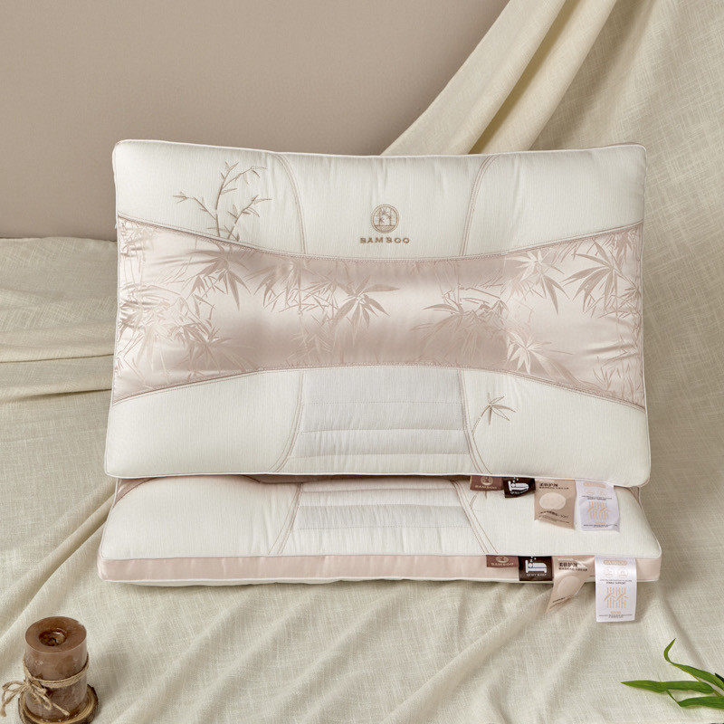 春夏新品国风竹系列竹影舒适枕护颈枕头枕芯触感蓬松有弹性舒服好