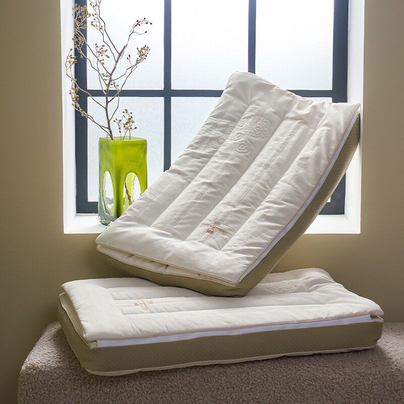 新品荞皇二合一荞麦羽丝绒枕款枕头枕芯环保健康手感柔软舒服透气