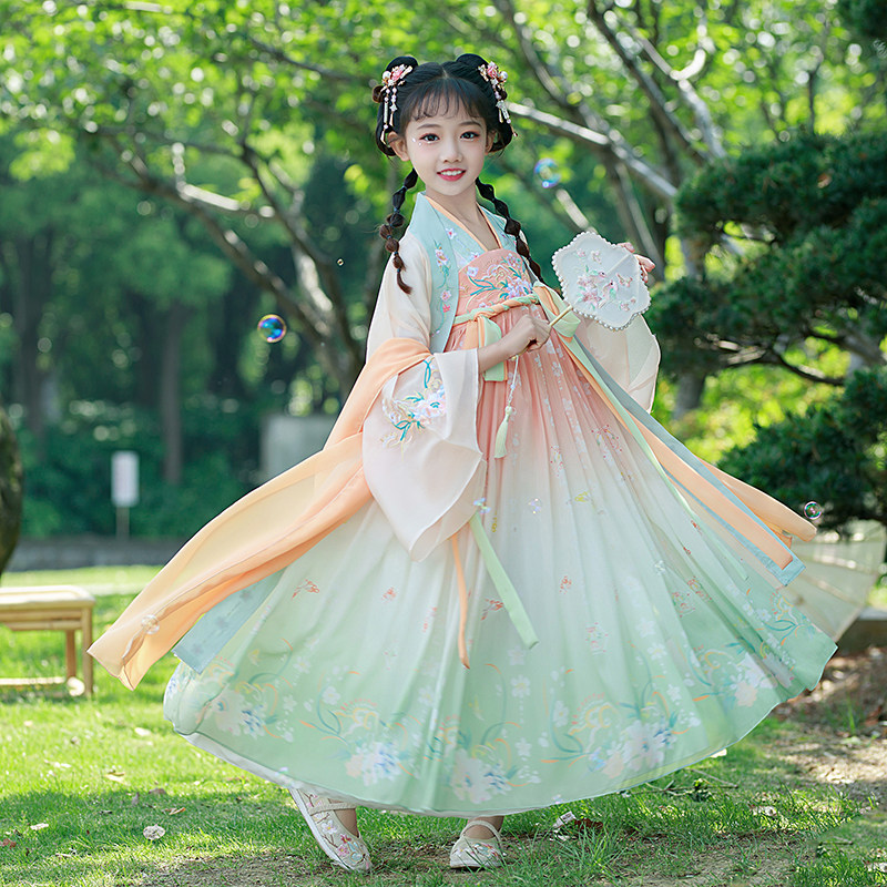 2022年夏季雪纺刺绣汉服裙