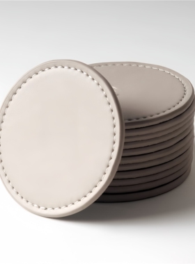 Choiyomi真皮茶杯垫北欧ins风隔热防水垫子 日式茶道简约家用杯垫