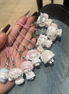 不想洗澡ins可爱卡通三丽鸥Kitty手机壳挂件ccd相机挂饰日韩装饰