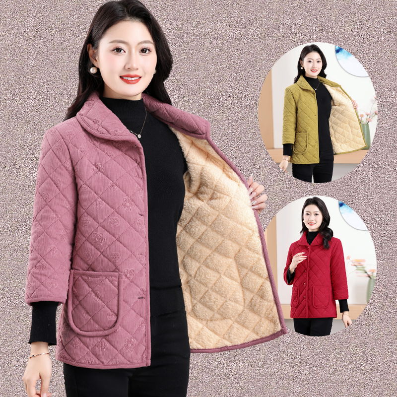 大码宽松中袖棉衣棉服马夹