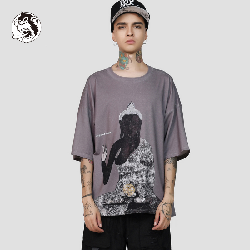 悟空新品宽松款全棉恤