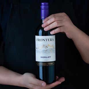 智利进口中央山谷缘峰Merlot梅洛干红葡萄酒整箱6支红酒 葡萄周末