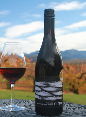 新西兰进口Cirro卷云Pinot Noir黑皮诺干红葡萄酒 红酒2022年