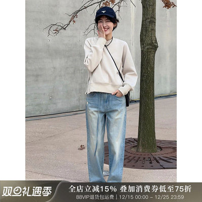 2025秋季新款女卫衣卡其