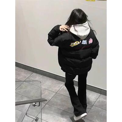 冬季羽绒棉服女可爱小猫