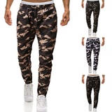 2025秋季外贸男士运动潮流休闲长裤直筒全棉宽松小脚迷彩裤K13P45，男装休闲裤，星座1217