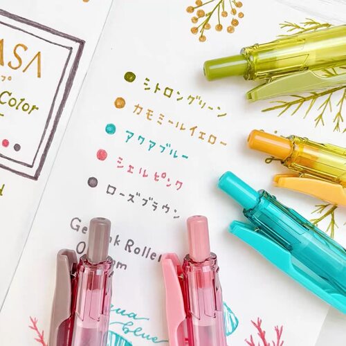 绝版斑马放松色限定中性笔五只套装SARASAJJ15彩色笔芯0.5mm