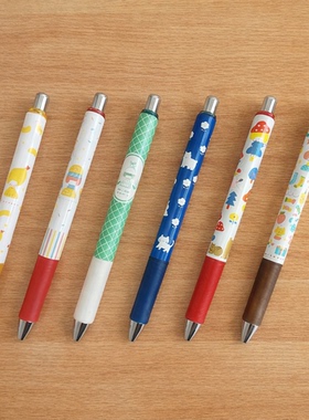 现货2025文具女子博限定mizutama网红插画师派通联名中性笔黑色