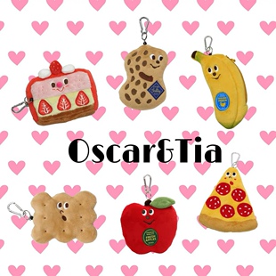 现货日本GLADEE卡包伸缩绳地铁门卡饭卡学生卡苹果香蕉毛绒挂件