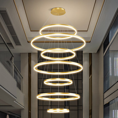 高透光LED铝材复式客厅吊灯