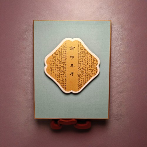 悬浮窗花卡纸摆台文创小楷作品书法用纸工笔花鸟绢纸文房