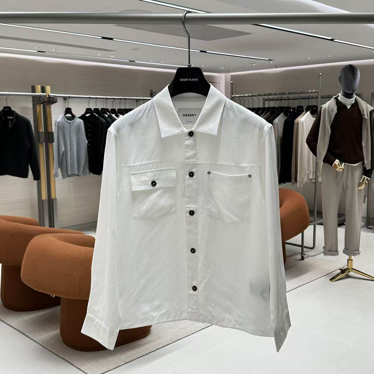 2026春季新款潮牌男装男士长袖翻领夹克休闲上衣外套男衣服1052