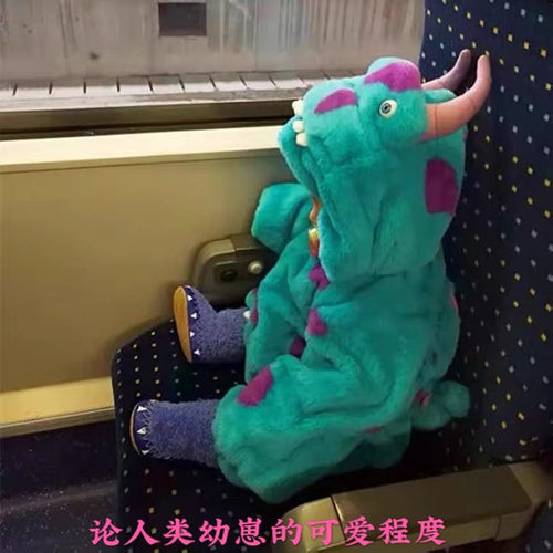 婴儿宝宝冬可爱毛怪苏立文cos服