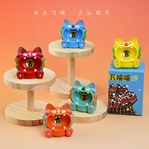 瓦喵喵摆件云南非遗瓦猫旅游纪念