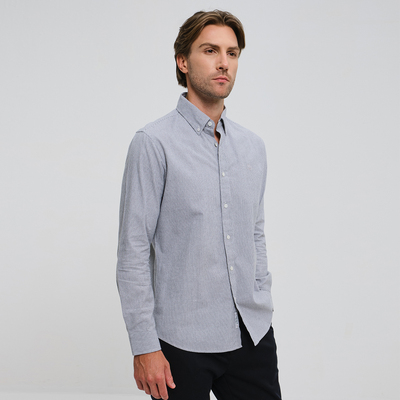 Polovillae/保罗威特男装长袖衬衫男外套衬衫通勤休闲男士衬衫