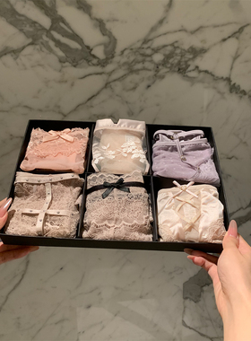 樱花恋紫~蕾丝网纱纯欲性感三角裤