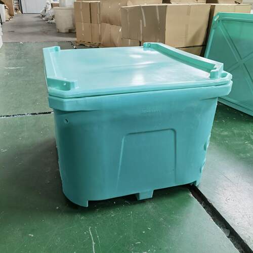 水产鱼虾保温箱1000L干冰生蚝食品冷藏浸泡桶双层耐用滚塑异形