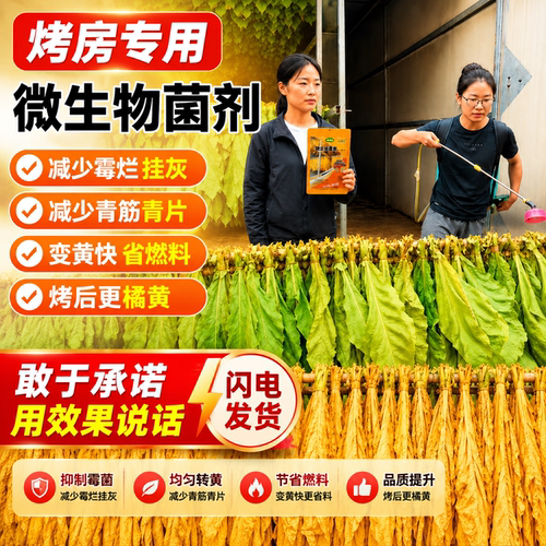 云南 烤房专用烤黄剂 烟房黄烤房专用转黄剂减少挂灰霉烂提升品质