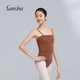 sansha 冰丝弹舞蹈服练功服瑜伽形体 法国三沙芭蕾舞吊带连体服女