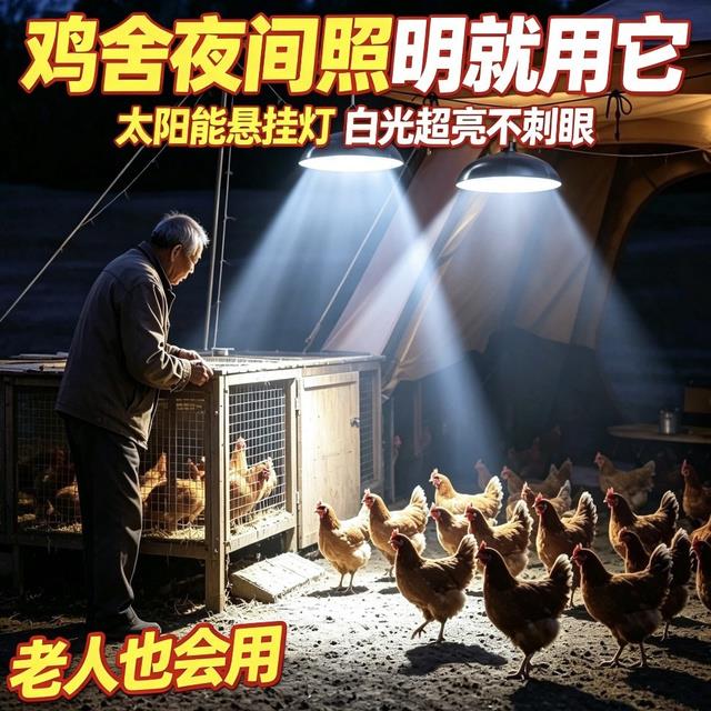 分体式太阳能灯家用室内室外庭院灯露营帐篷吊灯光控一拖二防水灯