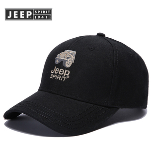 百搭新鸭舌帽 棒球帽休闲帽子男女潮牌正品 吉普春秋季 户外羊毛男士