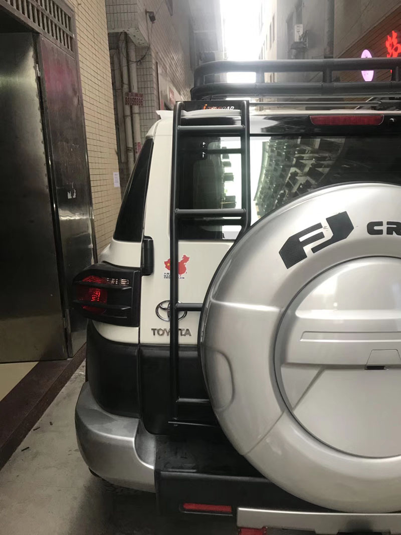 FJ Cruiser/FJ酷路泽改装车顶架行李架顶框尾门梯子后门爬梯配件