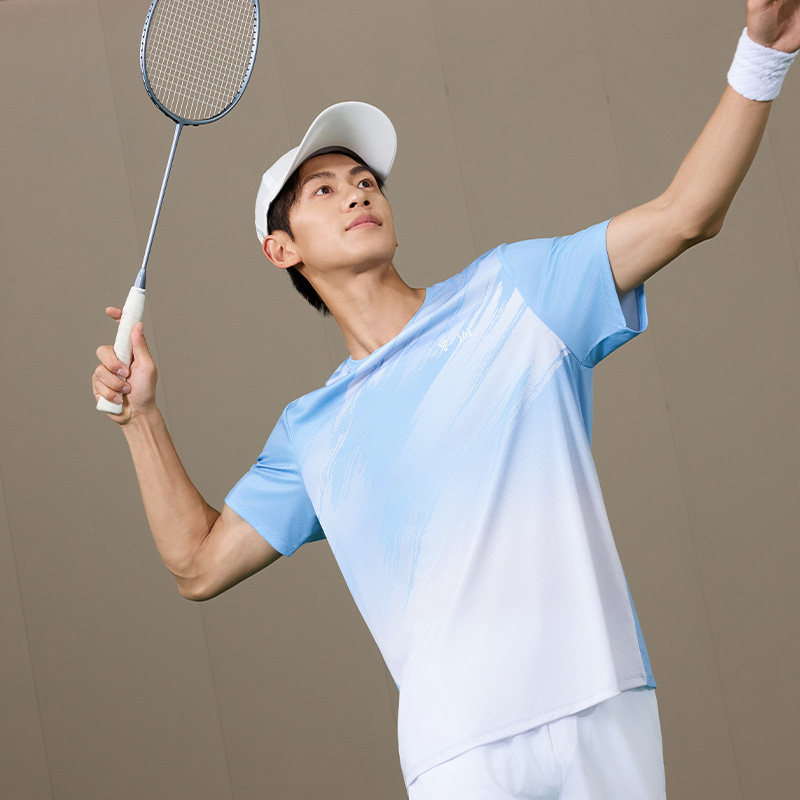 361制胜羽毛球服男2026夏季新款速干清爽透气男士运动T恤跑步上衣