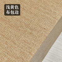 Genuine sisal and jute carpets for living rooms, bedrooms, coffee tables, straw and linen weaving, European and American tea rooms, and custom-made cat scratch floor MATS thumbnail 3