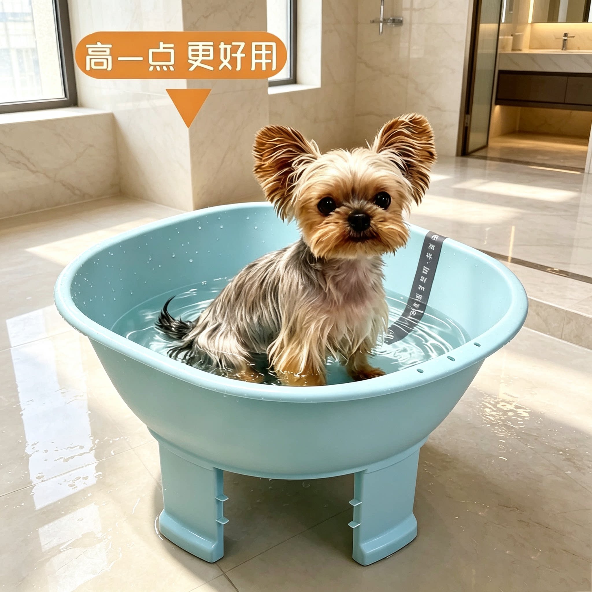 宠物小狗狗马尔济斯专用洗澡盆可折叠约克夏浴盆泡澡桶小型犬用品