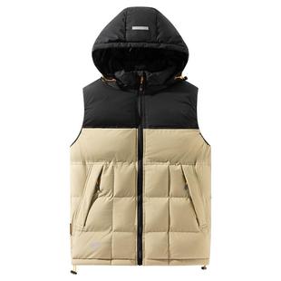 冷门足球训练运动棉马甲男秋冬足球背心外套坎肩可脱卸帽马甲棉服