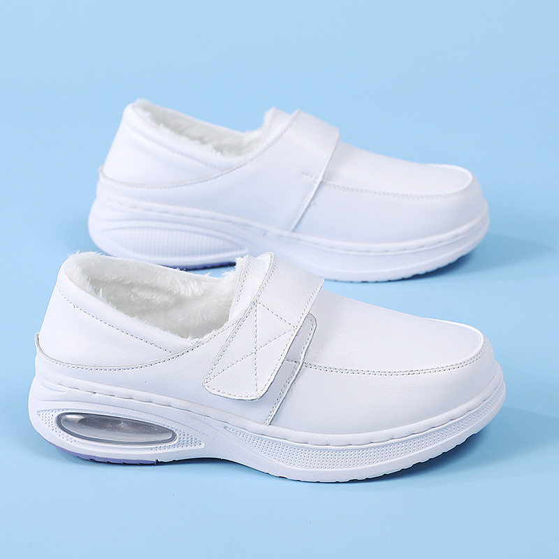 新款护士鞋加棉软底不累脚女