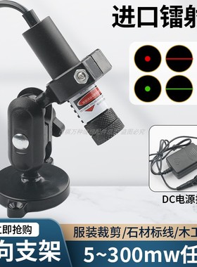 激光头进口红光一字线激光器服装裁床支架红外线定位灯绿光定位器