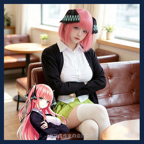 正版中野二乃jk制服裙收腰衬衫套装原创纯欲辣妹五等分的花嫁cos