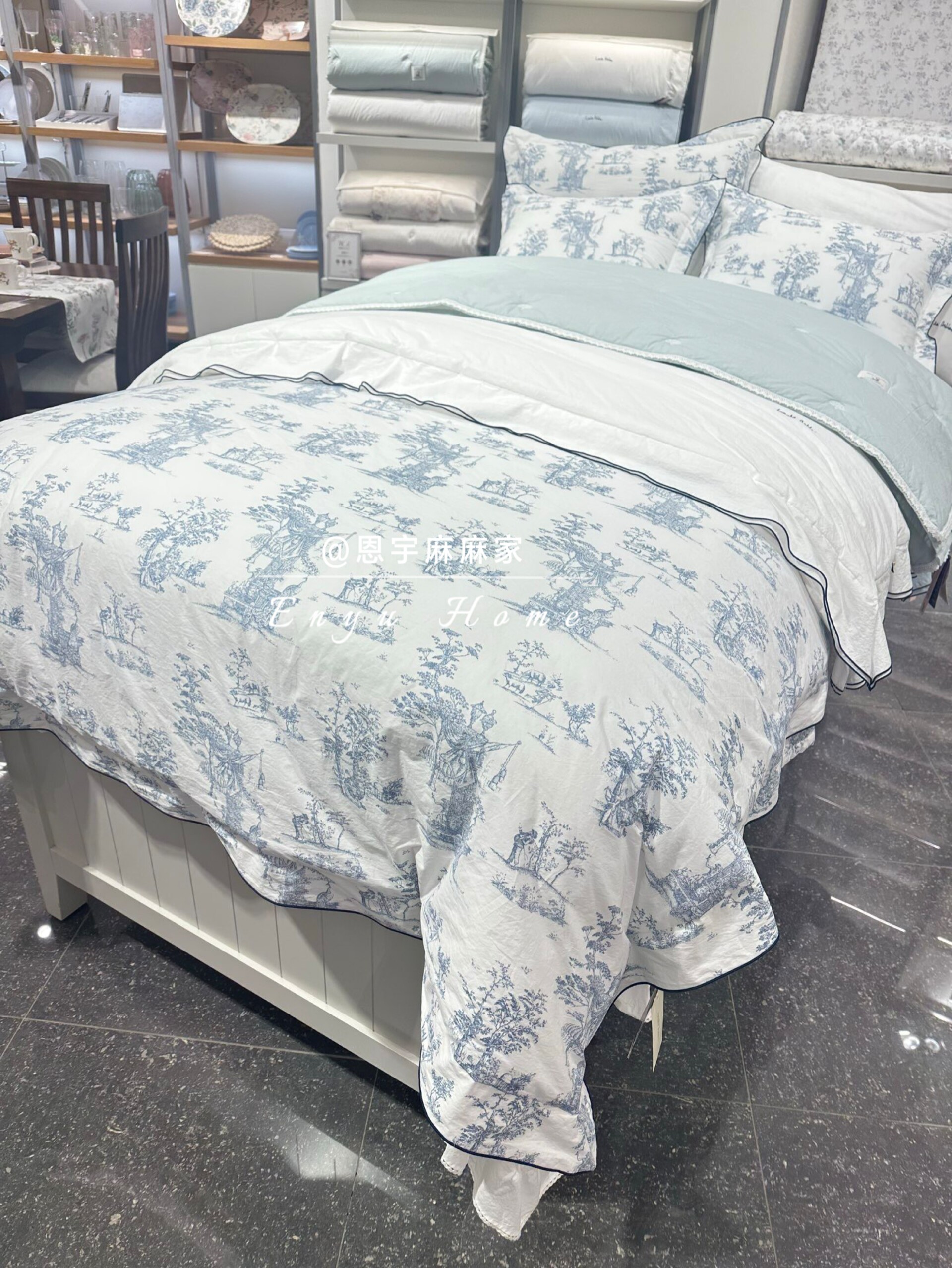 韩国专柜正品代购LauraAshley 高密度面料复古风一体被