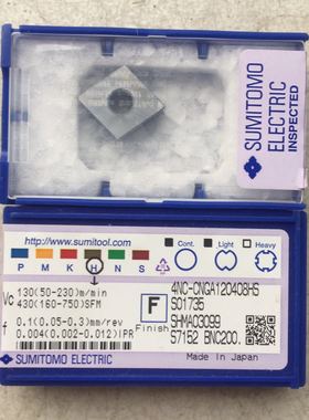 日本住友 CBN刀片4NC-CNGA120404/4NC-CNGA120408 BNC200拍前询价