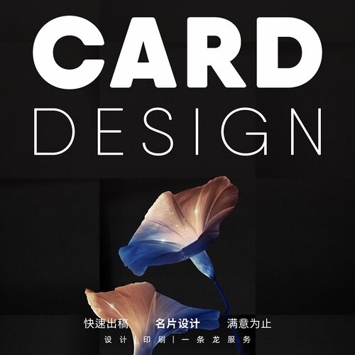 名片设计创意商务英文简约卡片定制个人公司名片标志打印电子版