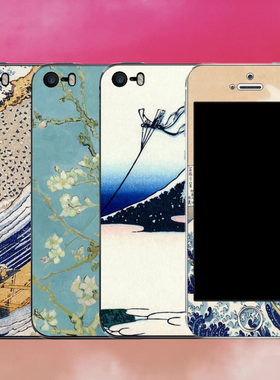iPhone8Plus油画全包边贴纸定制