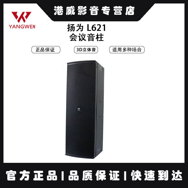 扬为 L621会议音柱 条形长 壁挂音箱 清晰人声小口径喇叭讲话音响