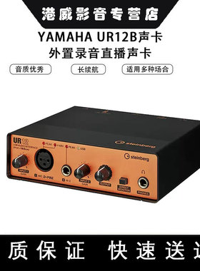 YAMAHA/雅马哈 UR12B UR12BP网络直播外置声卡K歌录音套装电容麦