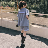 新款出货中！学院风海军领西装休闲套装2231P115控168有，女装套装/套裙，依依服饰