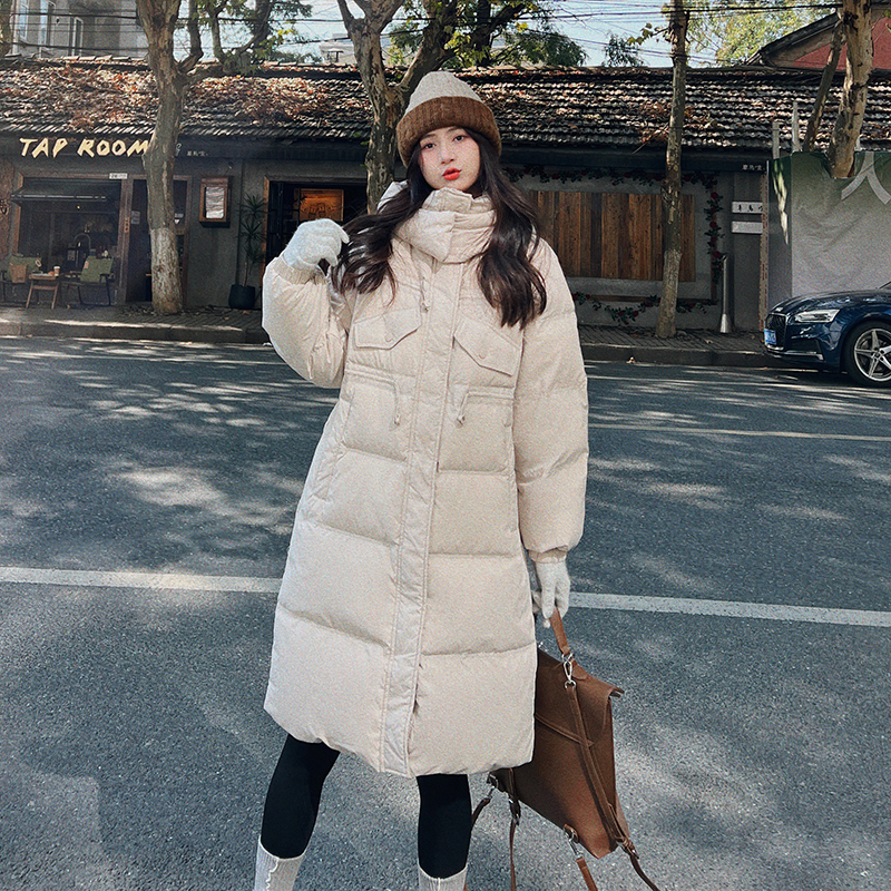 001【图现货】中长款羽绒服M123-P260控388（70绒），女装羽绒服，依依服饰