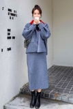 细节图更新大货！新毛绒（夹棉）两件套装1636-P180控268，女装毛呢外套，依依服饰