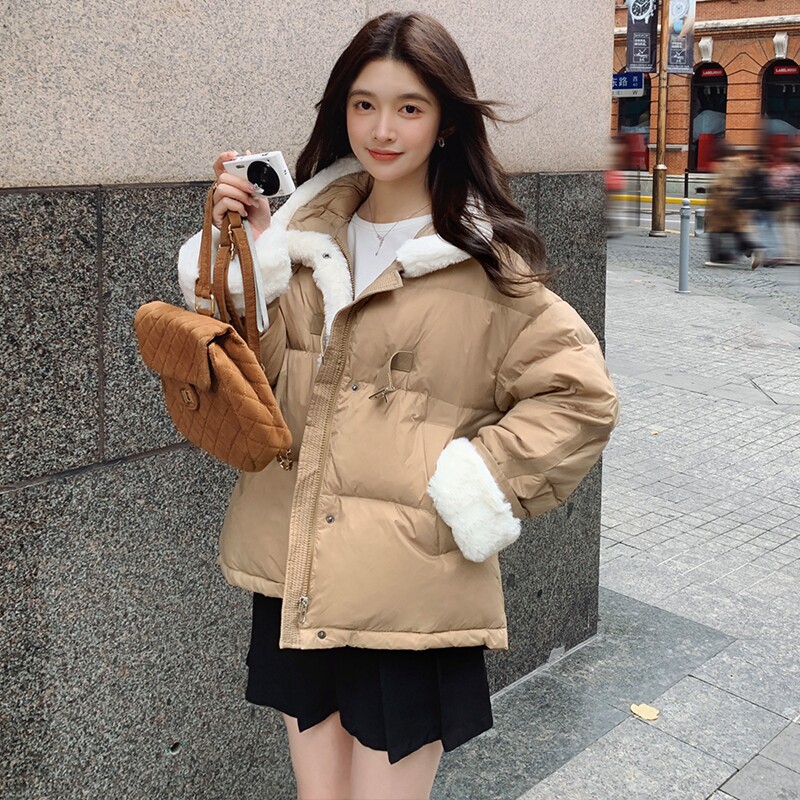 001【图】新品现货！兔毛拼接90绒羽绒服M112-P235控358,女装羽绒服,依依服饰