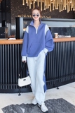 休闲运动超火卫衣套装女春秋2025年新款宽松炸街学院风加厚两件套，女装套装/套裙，依依服饰